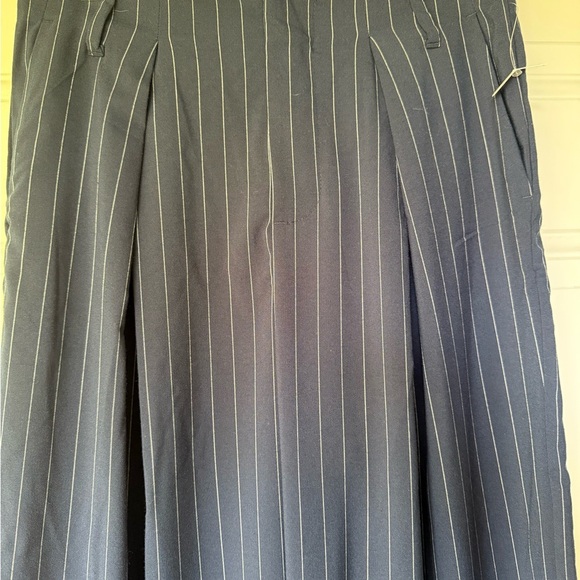 🎯50% OFF! a new day navy pinstriped trousers - Picture 2 of 9